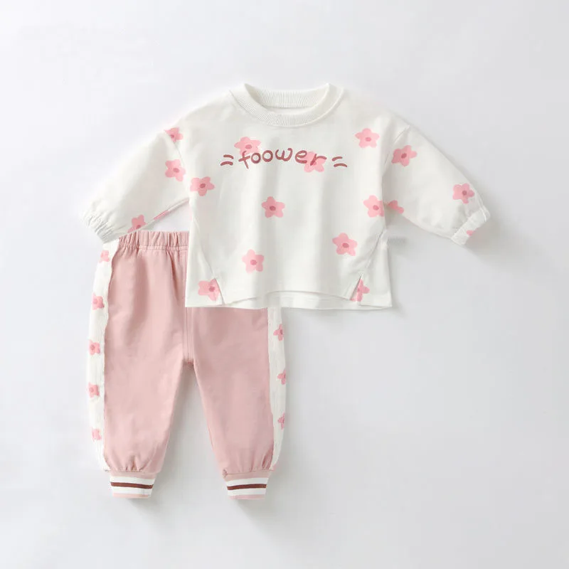 1 4 Years Old Boys Girls Spring And Autumn Sweater Two Piece Letter Printed Sports Jacket Pants Korean Quality Childr Clothing Clothing Sets Aliexpress