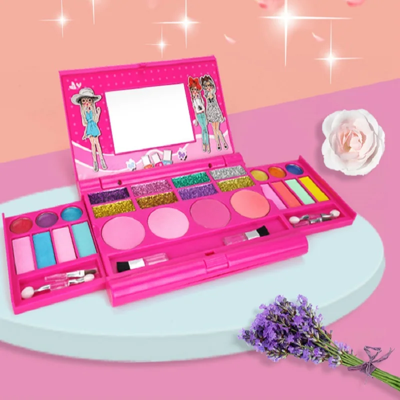 Paleta de sombras de ojos, pigmento mate brillante, paleta de sombras de ojos duradera, fácil de colorear, juegos de maquillaje, juguetes de regalo para niña, TSLM1