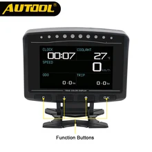 AUTOOL X50 PRO OBD II huhud дисплей OBD2 цифровой автомобильный компьютер автоматический измеритель скорости электронный монитор Диагностика ECU датчик пленки