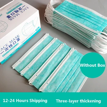 

10/100pcs Medic Face Mask Disposable Non-woven Mouth Mask Black Mask Earloop Activated White Black Blue Pink Multi Color