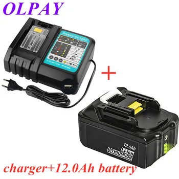 

BL1860 Rechargeable Battery 12000mah LiIon Battery Replacement Power Tool Battery for MAKITA BL1880 BL1860 BL1830+3A Charger