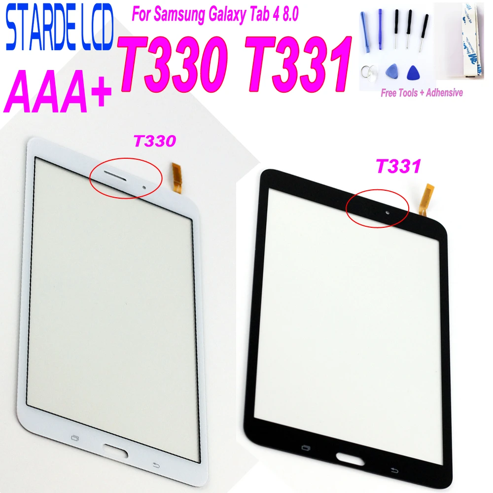 Pantalla táctil de Samsung Galaxy Tab 4 t331 t335 pantalla vidrio cristal digitalizador