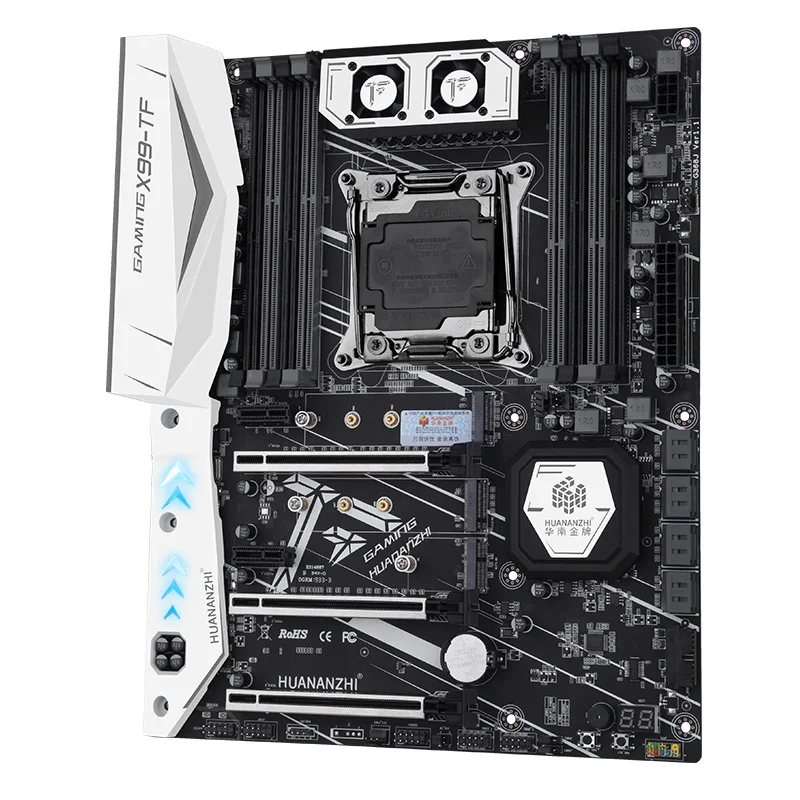 HUANANZHI X99-TF huanan Материнская плата Intel X99 tf LGA 2011-3 все серии DDR3/DDR4 RECC SATA3.0 M.2 NVME M.2 wifi USB3.0 SPDIF ATX