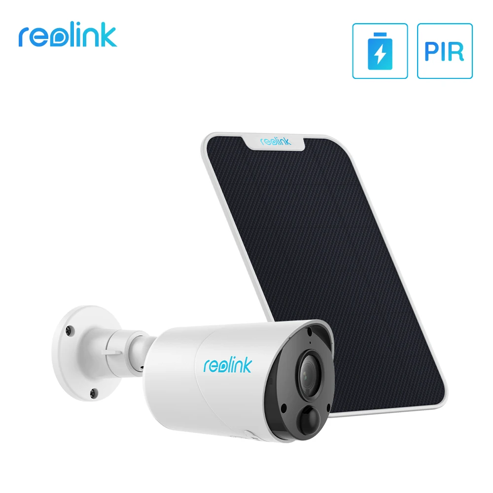 Reolink Argus Eco and Solar Panel Wireless WiFi Camera 1080P Outdoor 2-way Audio PIR Rechargeable Battery Support Google Home