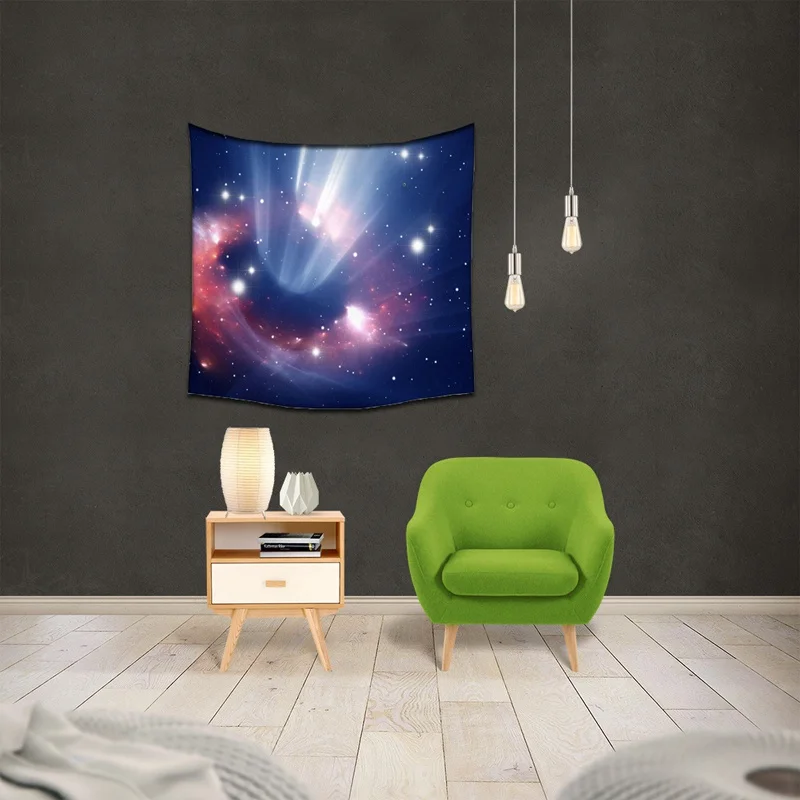 Cosmic Galaxy Black Hole Tapestry Home Decor Background Tapestry Outdoor Beach Blanket