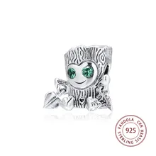 Подходит Pandora шарм браслеты бусины из стерлингового серебра 925 сладкий Дерево Монстр Подвески бусины для изготовления ювелирных изделий kralen