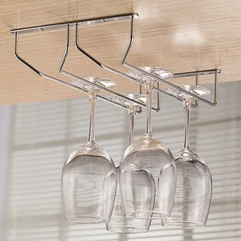 

2020 New Iron Wine Glass Holder Hanger Drinking Glasses Stemware Rack Creative Organizer Kitchen Accessories Barware Tools