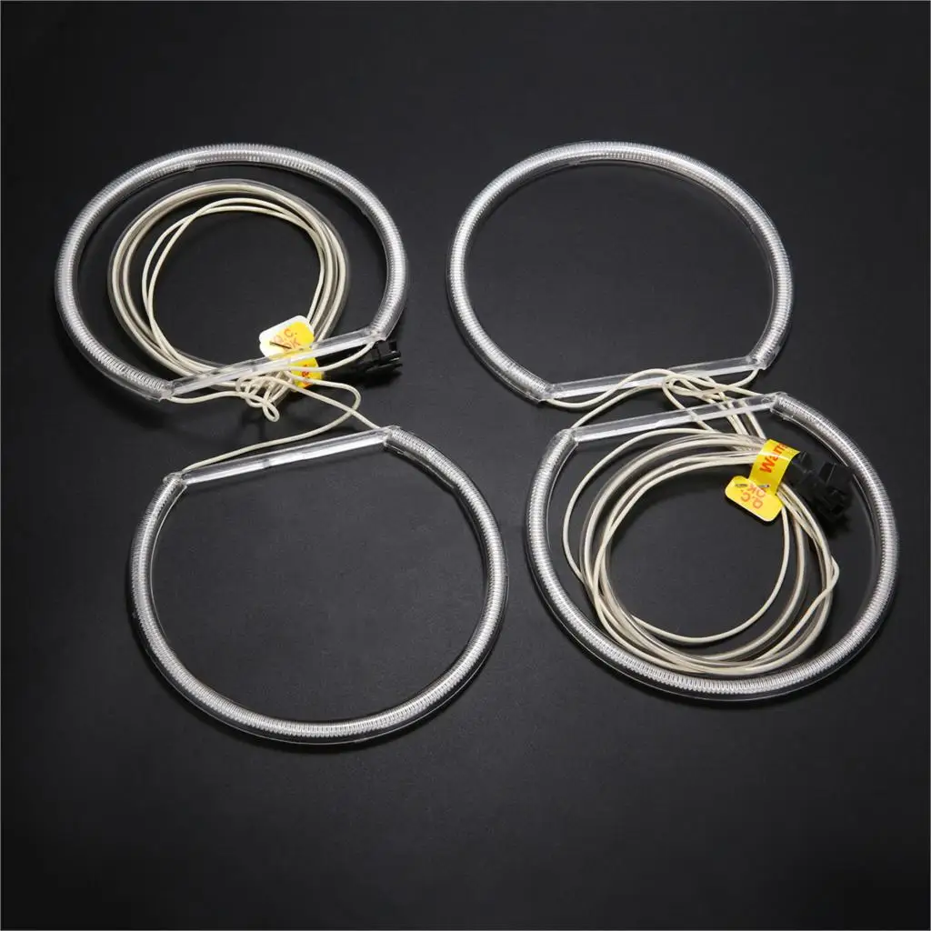New Arrival 4pcs CCFL COB LED Angel Eye Halo Ring Light Lamp Set For BMW E36 E38 E39 E46