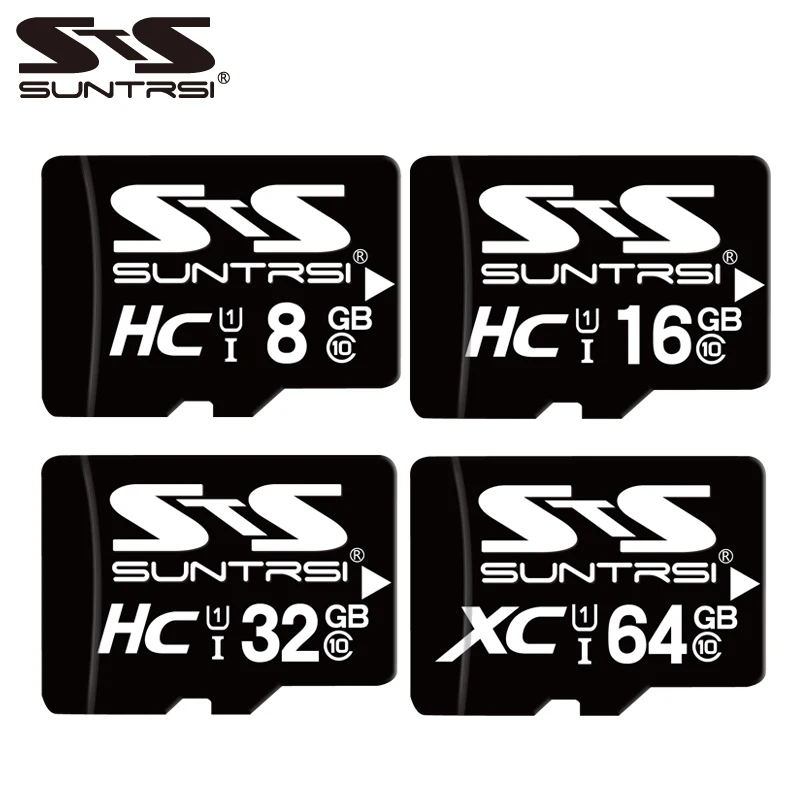 Suntrsi Micro SD карта 32 ГБ 16 TF класс 6 MicroSD Макс 20 МБ/с./с высокоскоростная Мини памяти