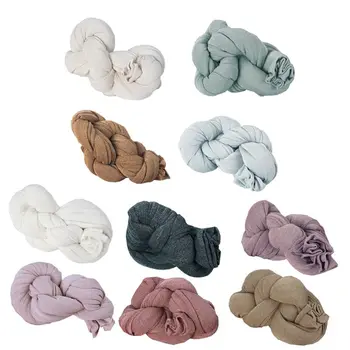 

Newborn Photography Props Blanket Baby Swaddling Wraps Photo Shooting Backdrop F3ME