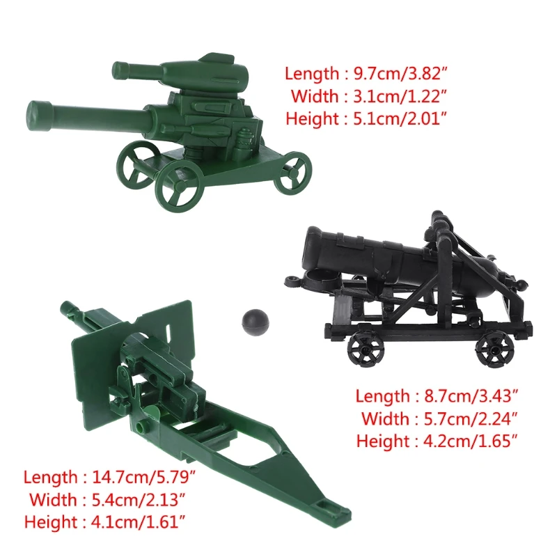 Милитари пушечное орудие модель солдат; Армия пластиковые дети развивающая игрушка для мальчиков E65D