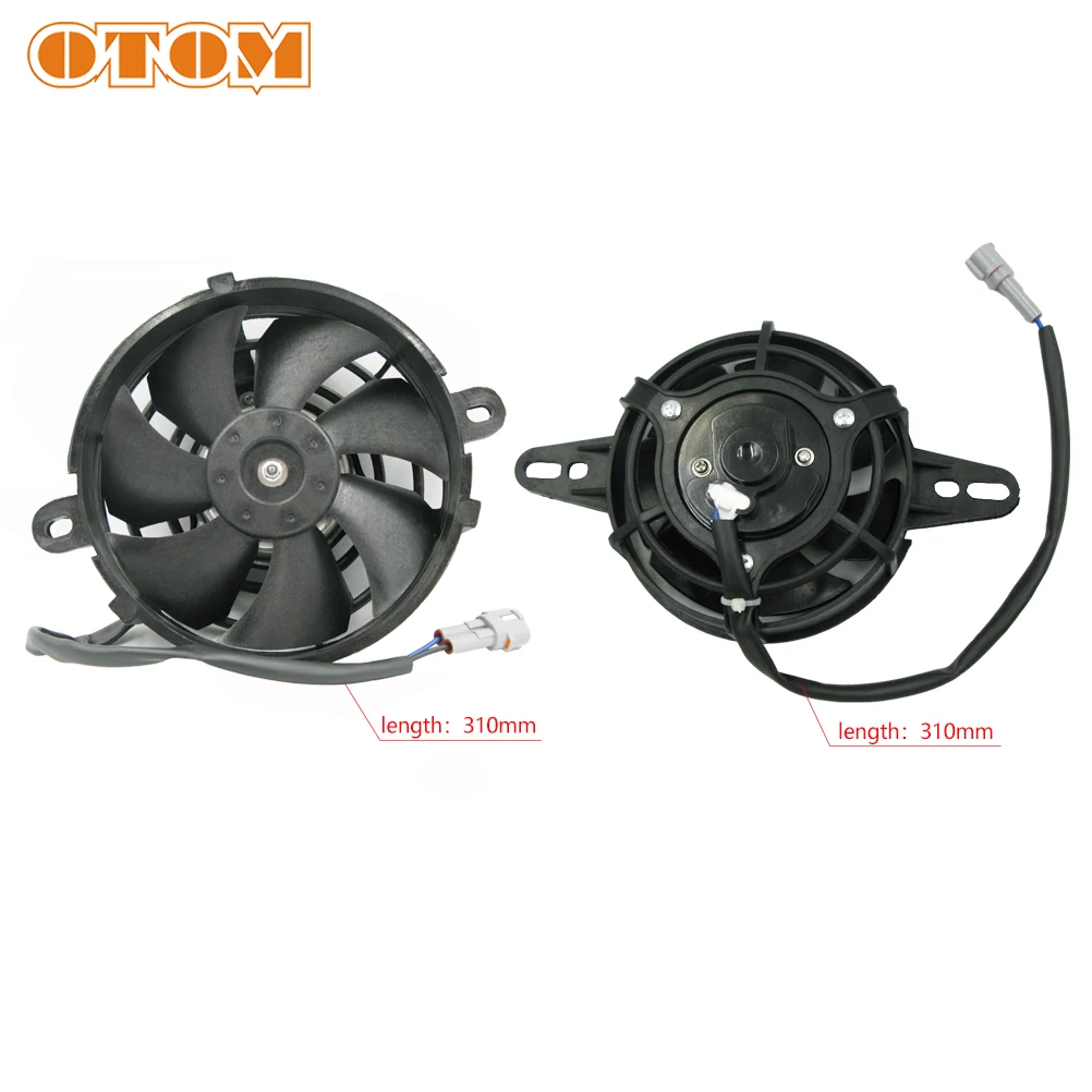 Motorcycle Cooling Fan OTOM Motorcycle One 4"/5" Radiator Fan Motocross Universal Ultrathin Large Flow Standard Motor Oil Cooler Electric Fan Accessory