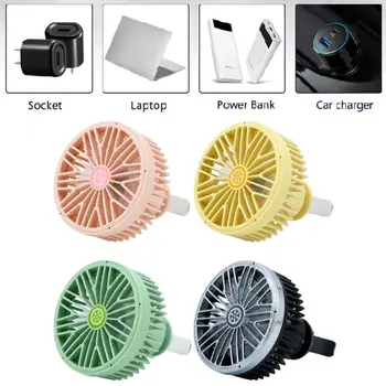 

1 Pc 360° Rotatable Cooling Air Car Air Vent USB Fan for Sedan SUV Truck Auto Vehicle