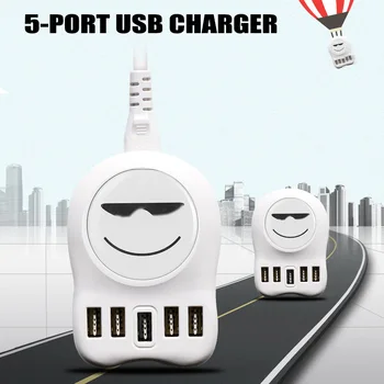 

5 Ports 3.1A USB Hub Smart Charging Station High Efficient Strong Compatibility Charger LHB99