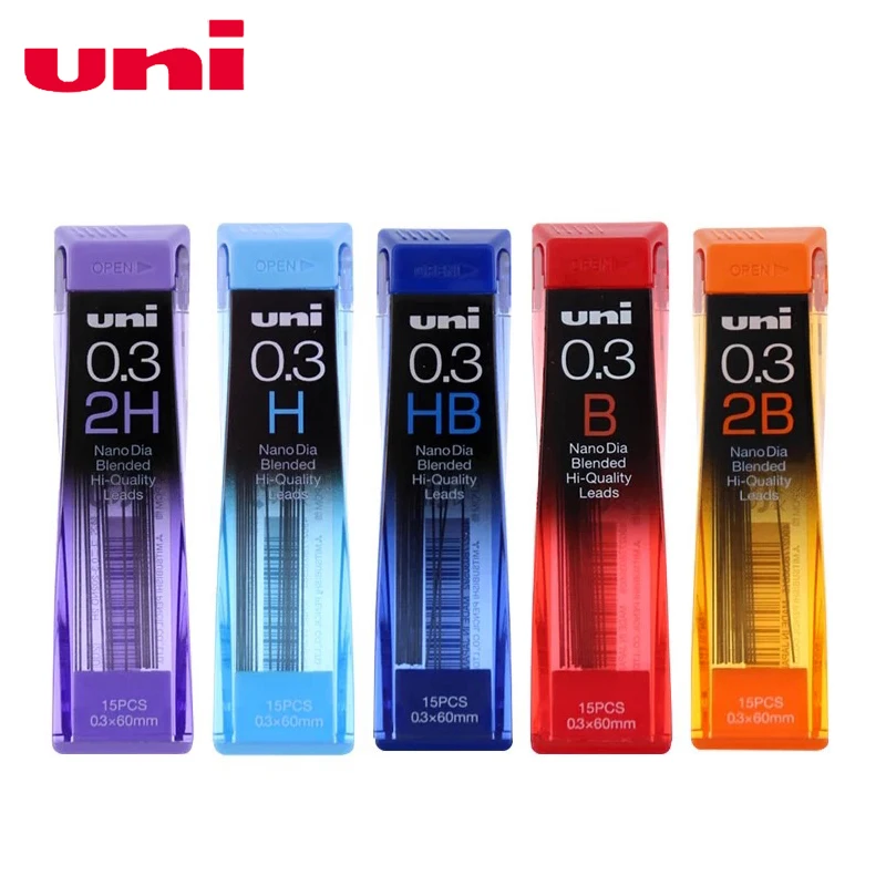 1 шт. Uni 202ND 0 3 мм B/H/HB/2B механический стержни для карандаша специальные выводы