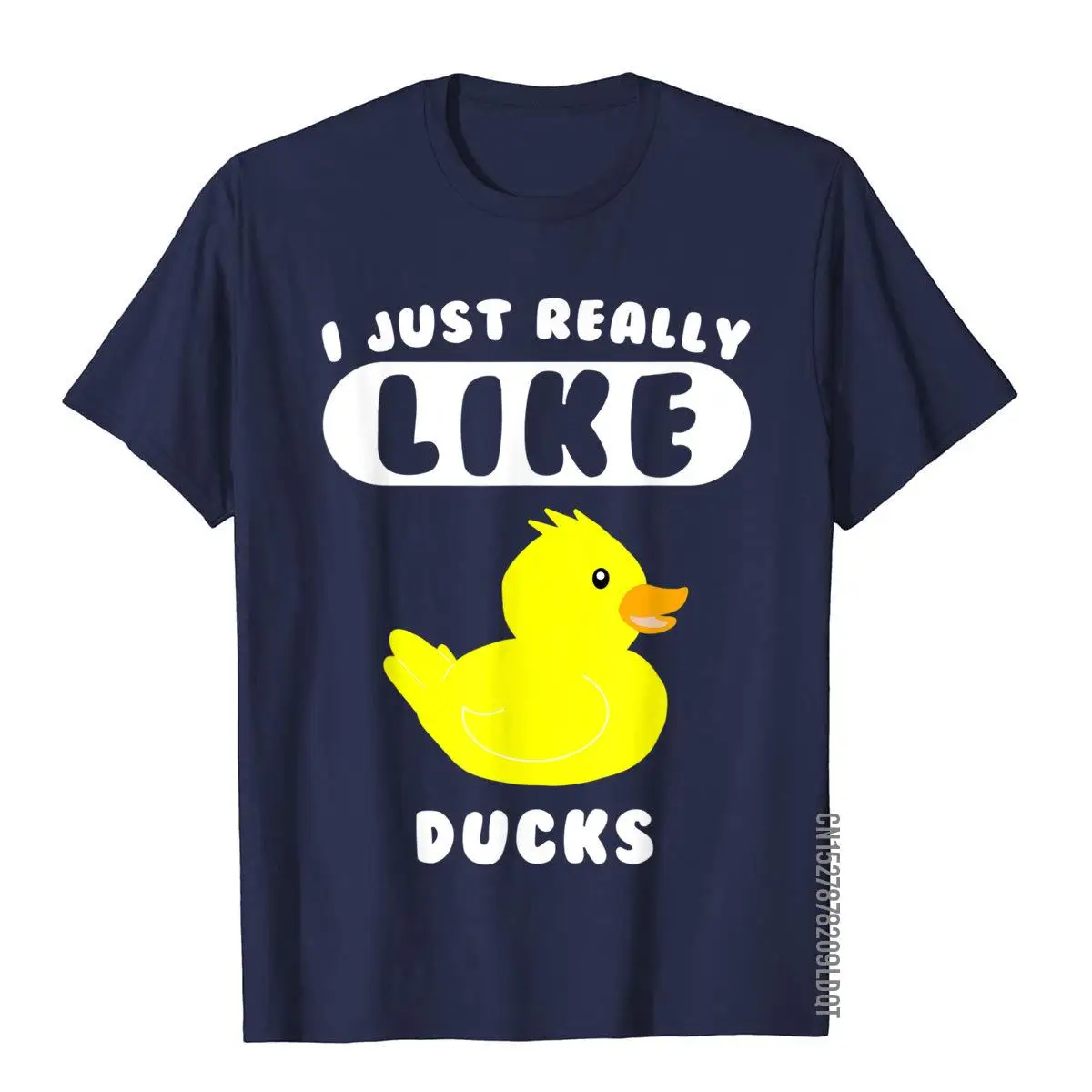 Funny T-Shirt Gift For Duck Lovers I Just Really Like Ducks__B11298navy