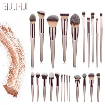 

Make up brushes set professional New Beauty 10PCS Wooden Foundation Cosmetic Eyebrow Eyeshadow Brush Makeup Brush Sets Y807