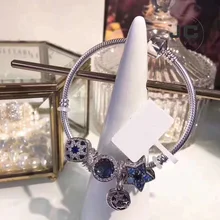 JC модный шарм 925 пробы серебряный DIY браслет подвеска, мужской женский браслет Женские аксессуары ювелирное изделие подарок