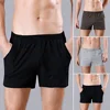 Mens Cotton Pajama Shorts Solid Casual Sleepwear Loose Shorts Summer Men Boxers Underwear Sleep Bottoms Male Sweat Pants A50 6