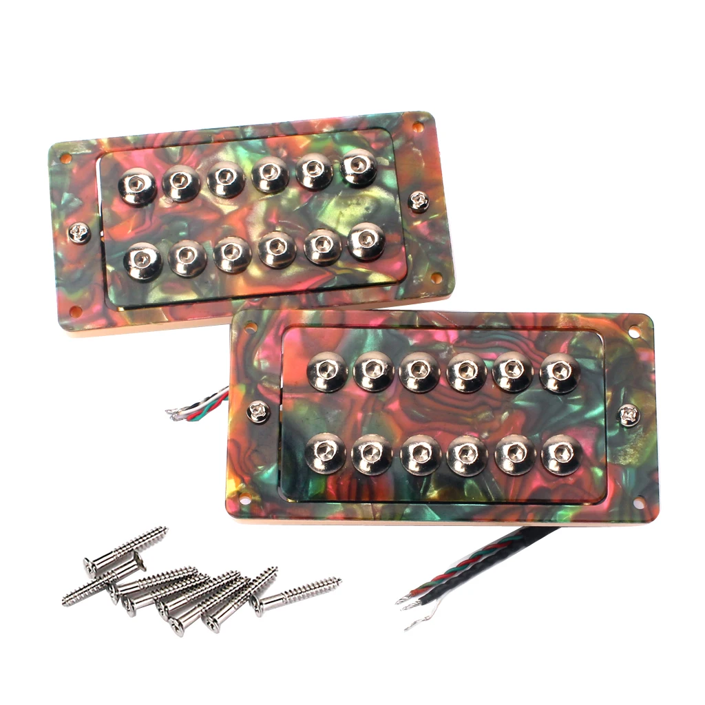 2 шт. гитары шеи мост двойной катушки звукосниматели набор Humbucker Пикап замены