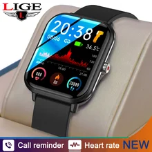 LIGE 2021 nowy inteligentny zegarek mężczyźni przypomnienie połączeń Bluetooth muzyka dla Huawei Xiaomi Full Touch Sport Fitness Tracker kobiety Smartwatch tanie i dobre opinie CN (pochodzenie) Android Na nadgarstek Zgodna ze wszystkimi 128 MB Krokomierz Rejestrator aktywności fizycznej Rejestrator snu