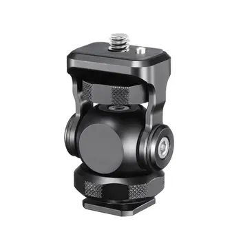 

Hot Suitable For Sony Canon Nikon DSLR Camera Monitor Bracket Mini Ballhead Camera Accessorie With Cold Shoe Mount Gimbal Rig