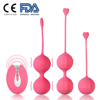 10 Speed G Spot Vibrator Kegel Balls for Women Wireless Control Ben Wa Balls Adult Sex Toy Vaginal Ball Muscle Tight Exercise