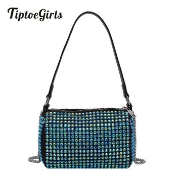 

Tiptoegirls Blue Diamonds Handbag Woman's Shoulder Bag Casual 2020 Popular Lady Crossbody Bag Fashion Shoulder Big Handbag Bag