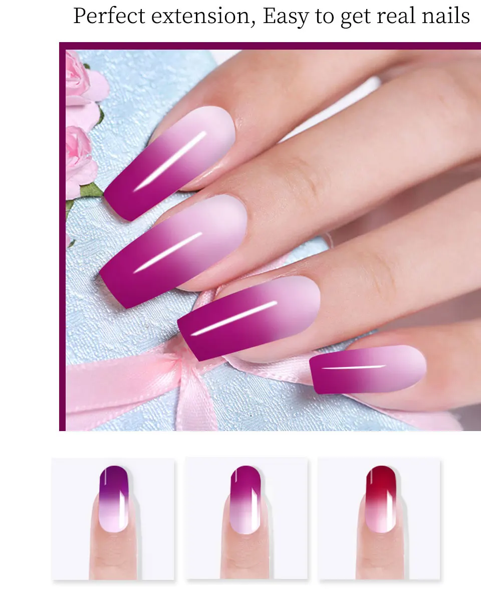 Nail Art Poly Gel Quick Builder Extension Nail Gel Polish Semipermante Enhancement Camouflage Fake Nails LED UV Polygel Varnish