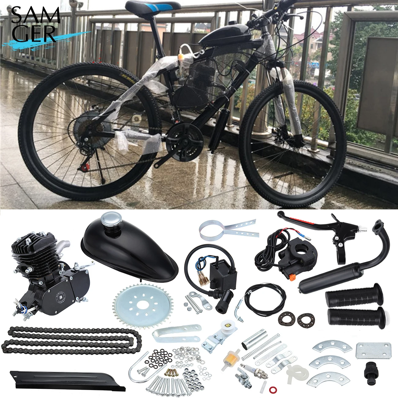 50er benzinmotor für fahrrad ladeankehr
