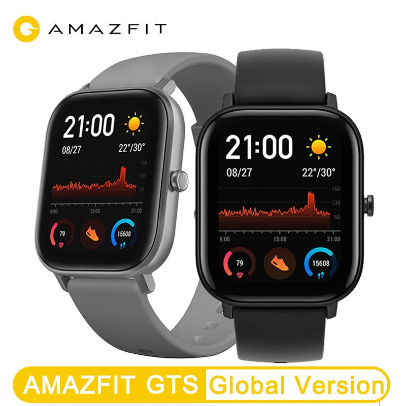 Глобальная версия Amazfit GTS Смарт-часы Xiaomi Huami gps Профессиональные Водонепроницаемые Смарт-часы 12 спортивных режимов сердечного ритма Android iOS