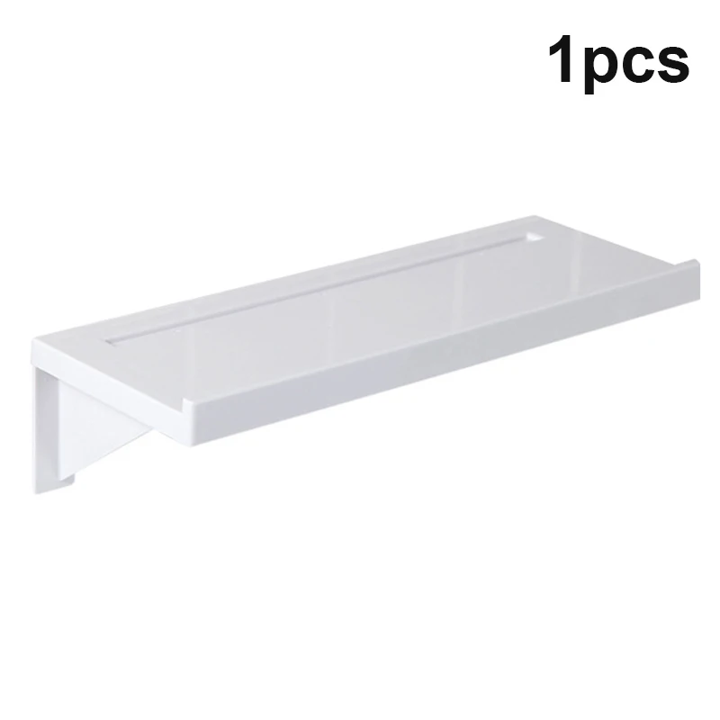 

Bathroom Shelf Suction Cup Rack Punch Free Wall Storage Organizer Kitchen Display Shelves WWO66