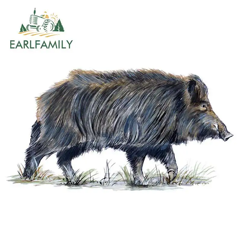 EARLFAMILY 13 см x 7 дикий кабан свинья свинка Авто Грузовик Rv Охота лагерь окно