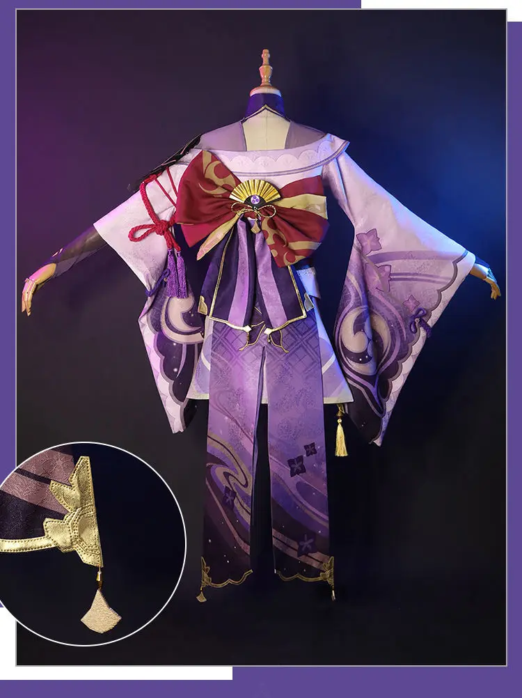 old lady costume Game Genshin Impact Raiden Shogun Cosplay Costume Baal Wig Shoes Cosplay Costume Sexy Women Kimono Dress Uniform Party RolePlay pirate costume women