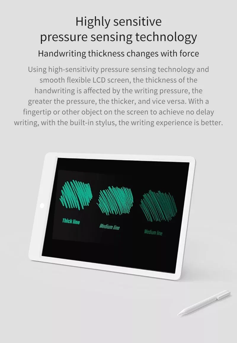 Xiaomi Mijia ЖК-планшет для письма с ручкой цифровой рисунок электронный почерк коврик для сообщений графическая доска