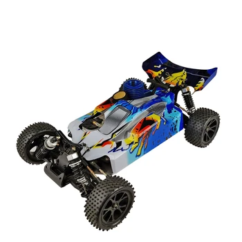 شراءسيارة دفع رباعي طراز VRX RH1006 1/10 نيترو RTR للطرق الوعرة عالية السرعة 2.4 جيجاهرتز RC Car (مع محرك Force.18 ميثانول)-R0070BL أزرق أبيض