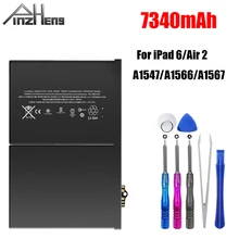 Аккумулятор для планшета PINZHENG 7340 мАч для iPad 6 Air 2, Сменный аккумулятор для iPad 6 Air 2 A1566 A1567, 0 циклов, аккумулятор с инструментом Аккумулятор для планшета PINZHENG 7340 мАч для iPad 6 Air 2, Сменный аккумулятор для iPad 6 Air 2 A1566 A1567, 0 циклов, аккумулятор с инструментом