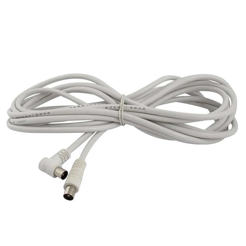 PAL Male to TV Lead Shielded Aerial Coaxial Cable 5M 16.4ft White | Электроника