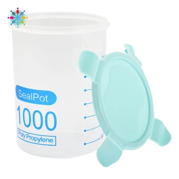 

600-1000ML Kitchen Storage Box Sealing Food Storage Container Three Colors Preservation Plastic Fresh Pot Container