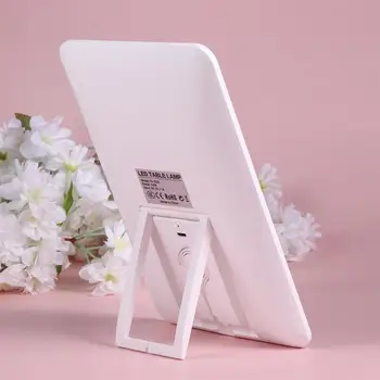 

1pc LED Makeup Mirrors Foldable Back Hook Stand Cosmetic Mirrors For Bedroom Cloakroom Desktop Decor