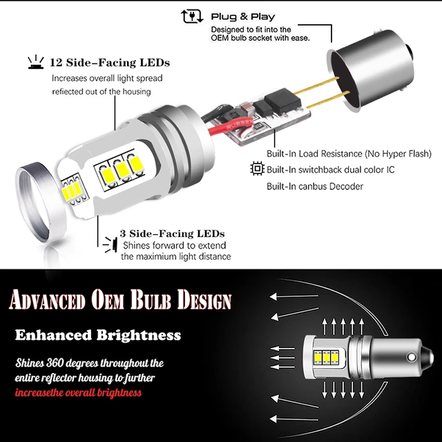 Top Efficient bay9s h21w 1 led 24v For Safe Driving 