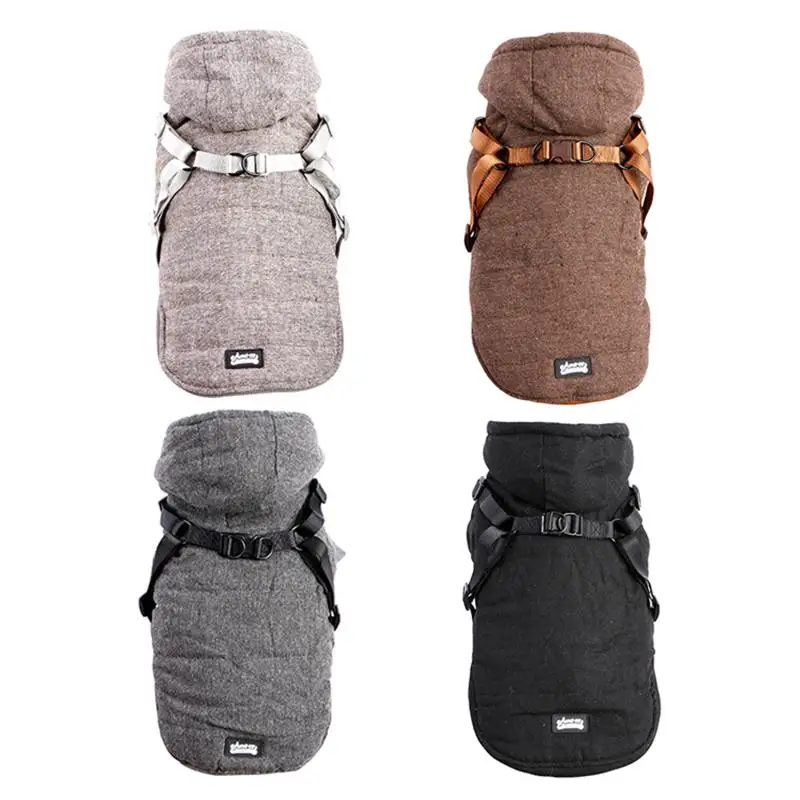 

Dog Clothes For Small Dogs Soft Pet Dog Sweater Clothing For Dog Winter Chihuahua Clothes Classic Pet Outfit whith Harness