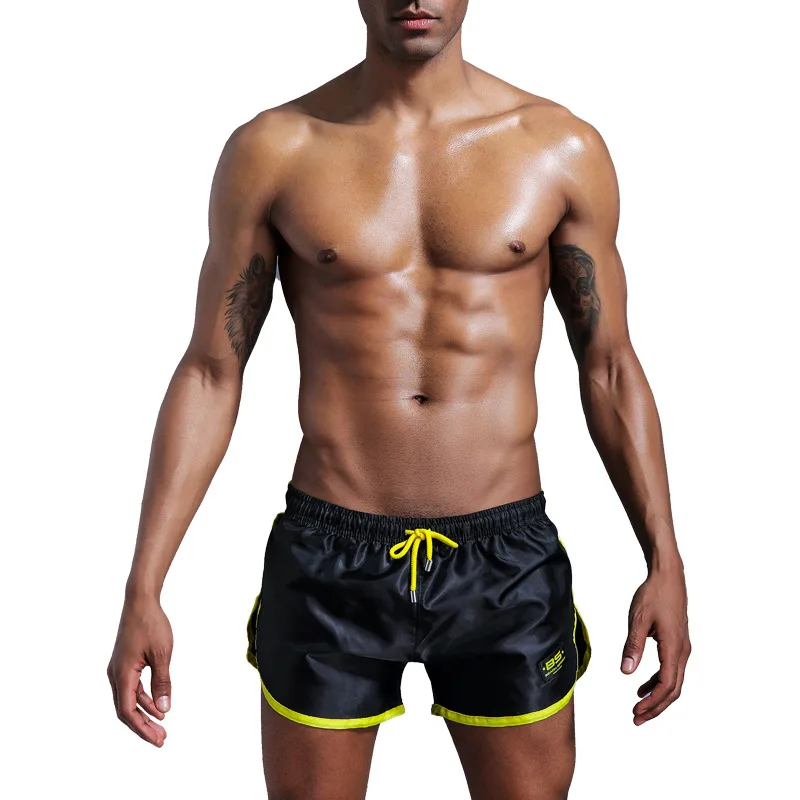 

New Summer Swimwear Men Swimsuit Sexy Sport Pants Swimming Trunks Boxer Short Sexy Mens Swim Briefs Beach Surf Board Shorts