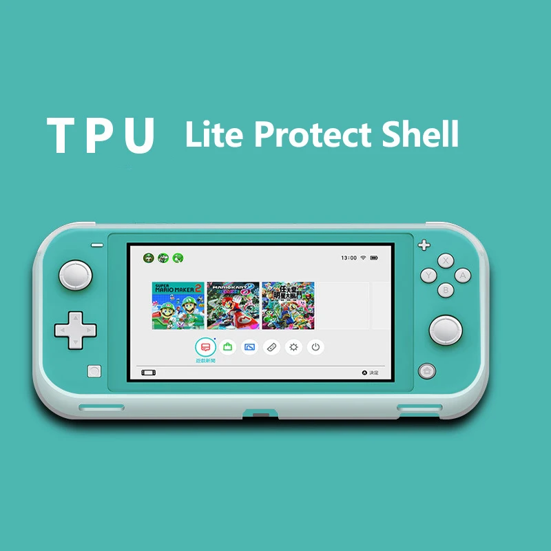 

Switch Lite Mini NS TPU Protect Shell for Nintendos Switch Console Shell Case Anti-scratch Dustproof Transparent Crystal Film