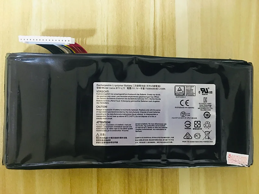 83.25Wh Новый аккумулятор для MSI GT72VR GT72 MS-1781 MS-1783 BTY-L77 6RD 6QF GT80 2QE | Компьютеры и офис