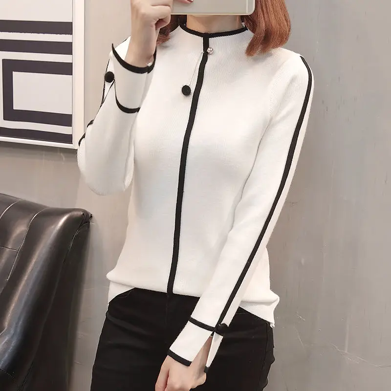 2019 полувысокий Воротник пуловер свитер женский Осень и зима новый длинный рукав