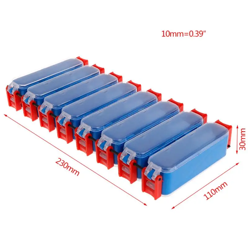 Рыболовный крючок Ящик для хранения крючки Органайзер 8/10/12/16 отделений снасти Пластик приманка Аксессуары для инструментов - Цвет: 8