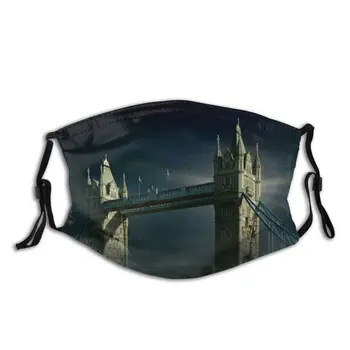 

protective mask with filter Tower Bridge anti dust PM2.5 reuse adult teen child girl