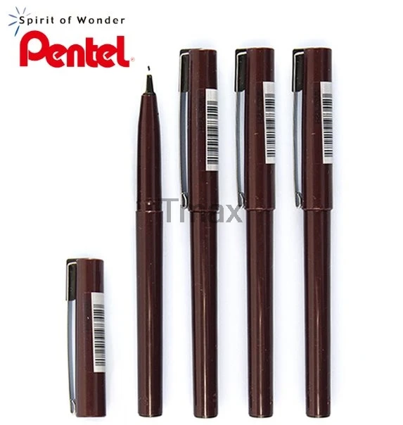 Ручка Pentel Stylo с пластиковым наконечником черная для создания различных линий