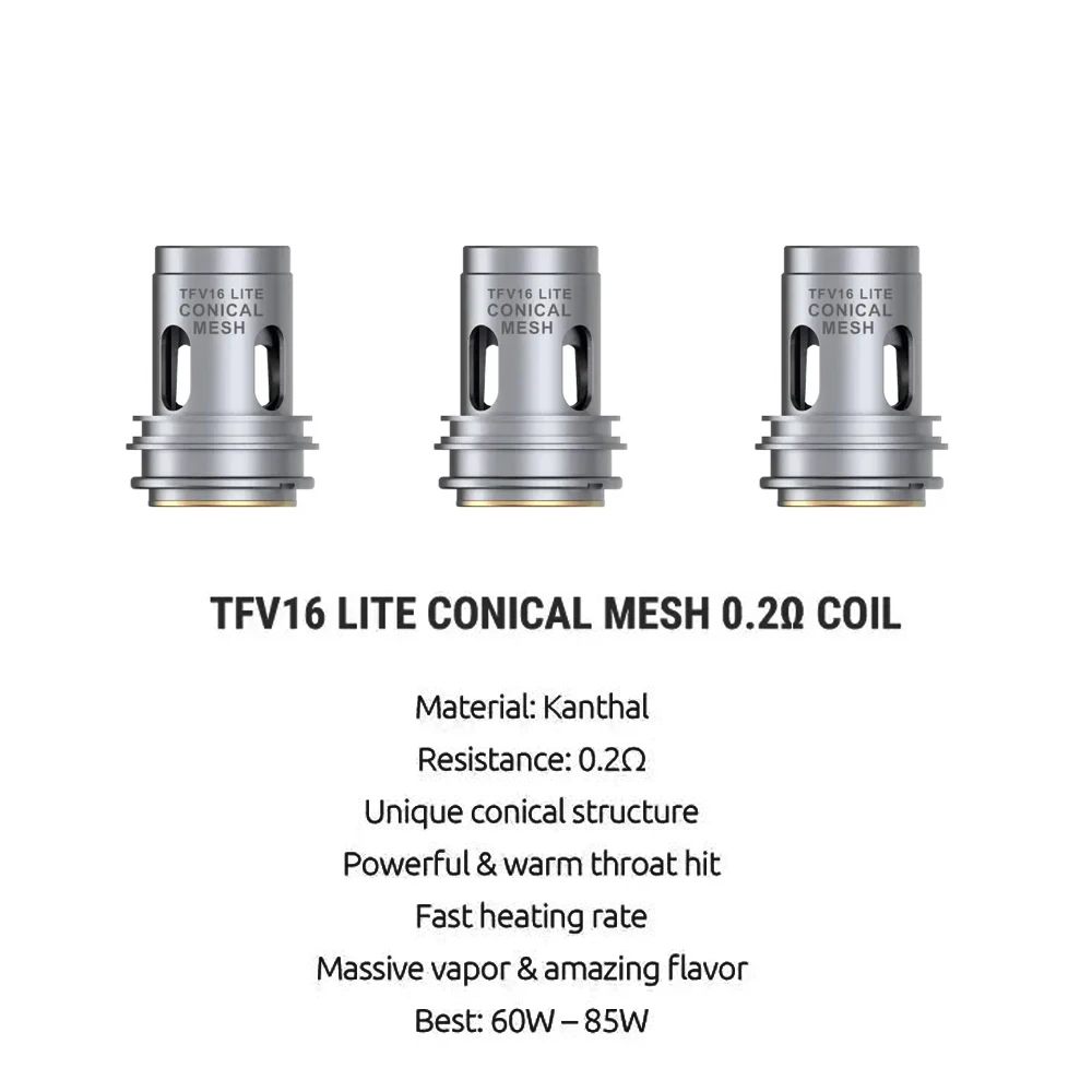 SMOK TFV16 Lite танк 5 мл распылитель TFV16 Lite коническая сетчатая катушка электронная сигарета испаритель VS TFV12 Prince Tank